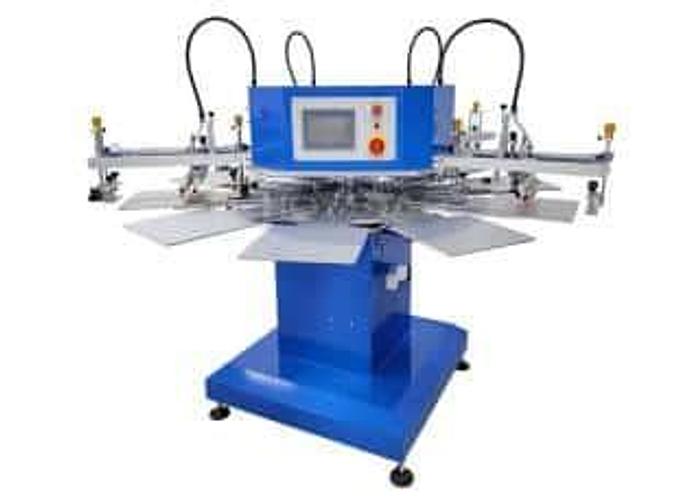 Automatic Rotary 4 color Screen Printing Machine